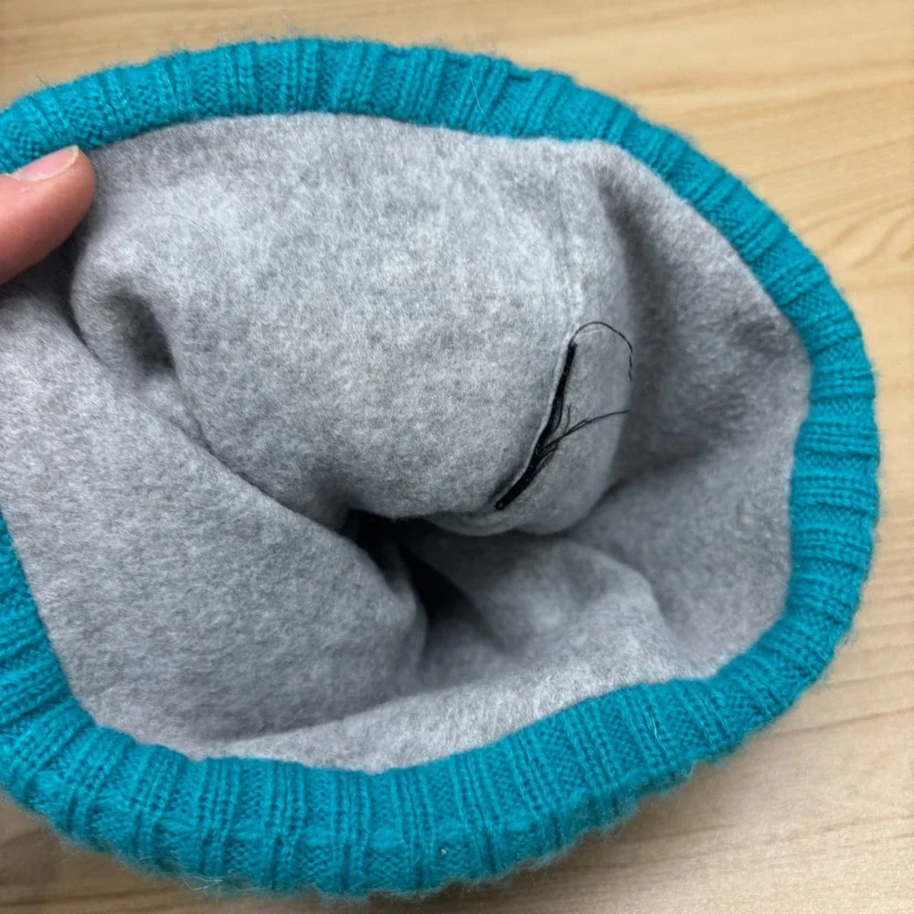 Miami Dolphins Hat Cap Beanie‎ Blue White Orange NFL Football Winter New Era Pom
